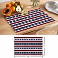 thumbnail image 6 of Independence Day Placemats Set of 2, Watercolor U, S, Flag Themed White Five-Pointed Star Non-Slip Place Mats Washable Table Mats for Kitchen Dining Table Decorations Indoor/Outdoor, 6 of 9