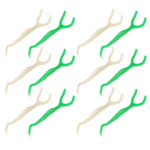 EeaseMX 1 x Juego de 12 palitos de hilo dental de plástico para limpieza de dientes