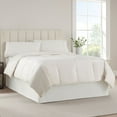 thumbnail image 3 of Serta Modern Solid Bed Skirt, Dust Ruffle with 13 Inch Drop, Machine Washable, Full 54 in W x 75 in L, Dark Grey, 3 of 4