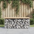 thumbnail image 1 of vidaXL Garden Bench Gabion Design 103x44x42 cm Solid Wood Pine, 1 of 5