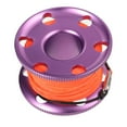 thumbnail image 4 of Sonducket Carrete de buceo, carrete de dedo, fibra de poliéster de aluminio, naranja, línea ligera de buceo, naufragio submarino, esnórquel Deportes acuáticos Púrpura, 4 of 6