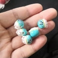 thumbnail image 5 of U8MO 5pcs 14mm Fortune Claws Cat Loose Ceramic Porcelain Beads for Jewelry Making-Thorough Hole-Green, 5 of 5