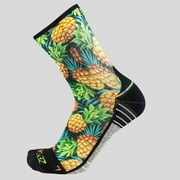 Zensah Sweet Pineapples Socks (Mini-Crew) S / Black