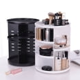 thumbnail image 2 of Estante de maquillaje giratorio de 360 grados, caja de maquillaje de plástico, caja de almacenamiento de cosméticos, estante de almacenamiento para el cuidado de la piel, 2 of 6
