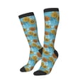 thumbnail image 2 of Fotbe Sunflowers print Women's Men's Novelty Crew Socks Cotton Socks Knee High Socks for Walking,Running,Nurses,Pregnancy, 2 of 9