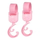thumbnail image 2 of 2 ganchos multiusos para bebé, ajustables, para cochecito. Rosa, 2 of 9