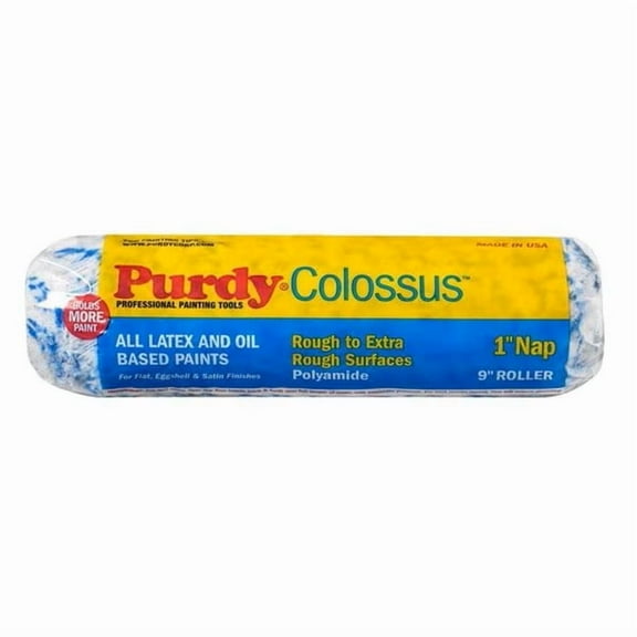 12-Pack of 9" x 1" Nap Purdy 140630095 Colossus Roller Cover, Polyamide