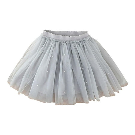 

Skirt for Girls 14-16 Spring And Summer Girls Skirt New Cake Skirt With Cotton Princess Children s Skirt Grey