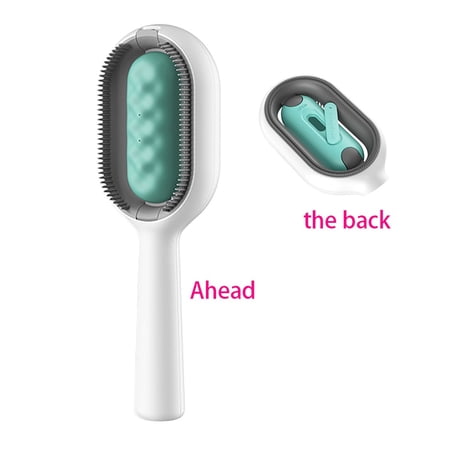 2 pack Cat Brush with Water Tank Pet Hair Removal Comb Slicker Brushes for Dogs Cats Grooming Tool Removes Loose Undercoat Mats Tangled Hair Brush for Pet Massage (LongHaired blue)