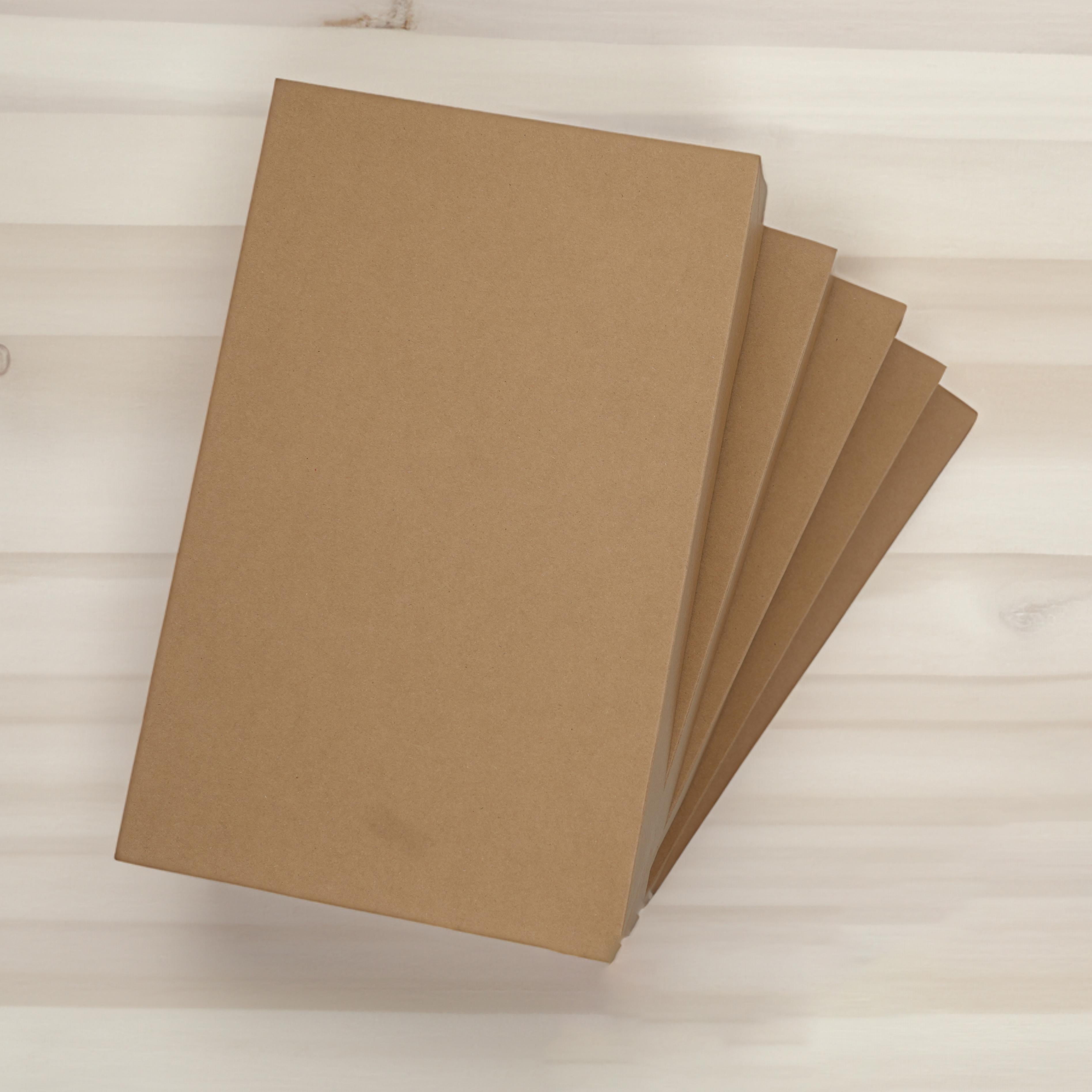 Kraft Brown Shirt Gift Boxes, 5 Count (14.75" x 9.38" x 1.95"), by Holiday Time