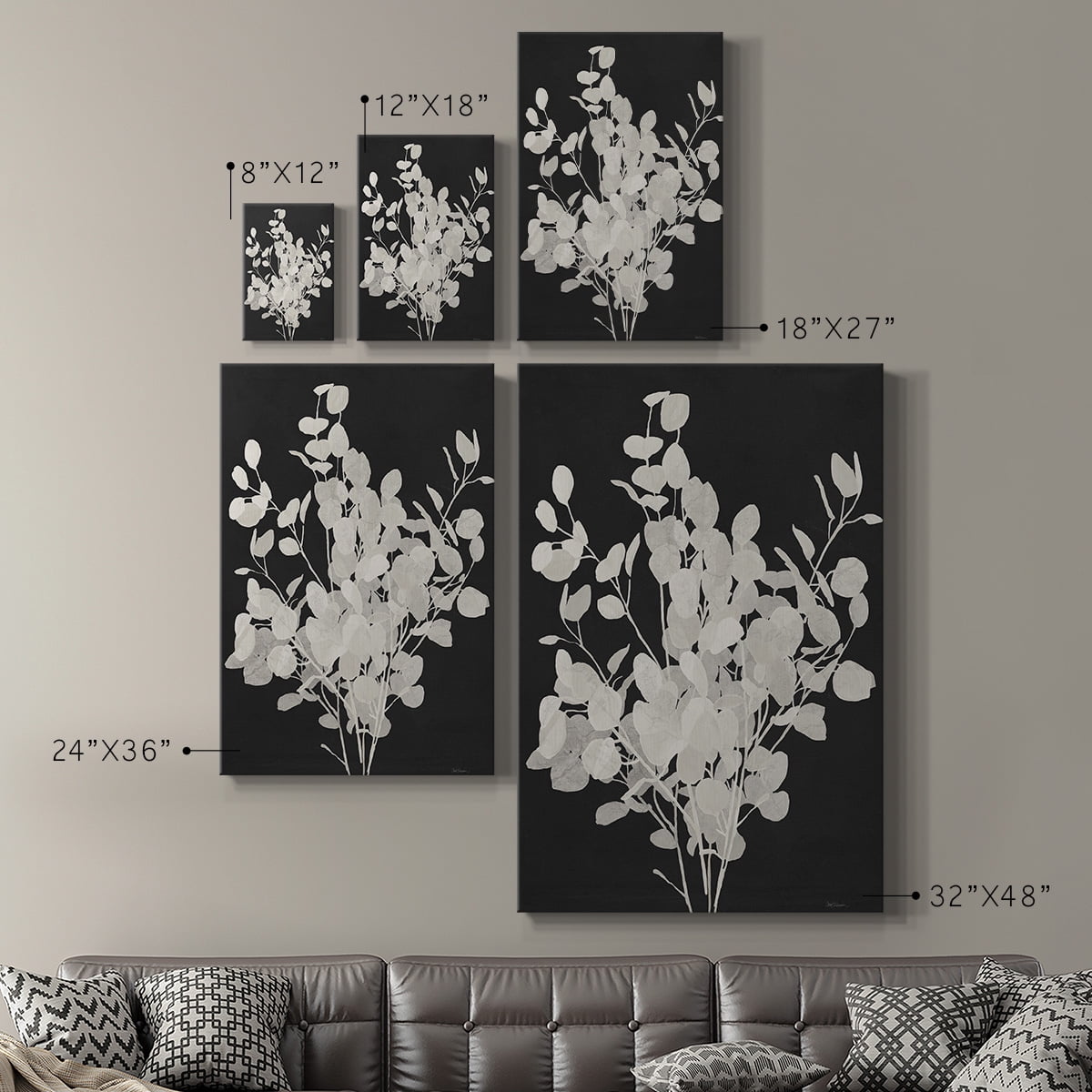 Misty Branches II Premium Gallery Wrapped Canvas - Ready to Hang