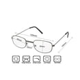 thumbnail image 4 of Mens Womens Reading Glasses 8 PACK Metal All Powers Unisex Travel Readers, 4 of 7