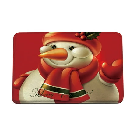

Christmas Decorations Clearance RUZIYOOG Christmas Cartoon Home Door Mat Absorbent Mat Living Room Kitchen Floor Mat J