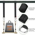 thumbnail image 3 of WuPing Tree Swing Hanging Straps Kit Swing Rope and Hooks Swing Set Accessories 3FT/15FT Heavy Duty Holds Extra Long Adjustable Tree Swing Straps, 3 of 7