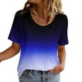 thumbnail image 3 of Mens Big and Tall T-Shirts, Short Sleeve Shirts for Men Summer Fashion Loose Fit Ombre Tie Dye Crewneck Tees, 3 of 6
