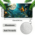 thumbnail image 2 of 1 Pcs 2D Flat License Plate Covers & Frames, A butterfly in a moonlit For Decorative Front, Waterproof For Decoration Aluminum License Plate Covers & Frames Cover For Men Women, 12" X 6", 2 of 7