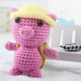 thumbnail image 2 of 2 juegos lindo animal oveja cerdo crochet kit de manualidades para principiantes juguete de peluche de punto, 2 of 7