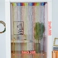 thumbnail image 4 of Cozeii 1 Pack Door String Curtains 78.7x39.4 Inch Glitter Fringe Panel, Tassel Room Beaded Curtain Divider for Window, Wedding, Party Decor, Polyester Thread Screen, Decorative String Curtain, 4 of 8