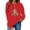 Red, variant on Guzom Womens Red Christmas Tree Patchwork Sweatshirt - 100% Polyester Long Sleeve Crew Neck, with Bow & Star, Relaxed Fit (XS-XL),Size XL