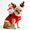 B8, variant on Santa Snowman Rider Dog Christmas Outfit, Fleece Pet Clothing for Holiday Photo Props