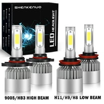 For Honda Element SC 2007 2008 Led Headlight Bulbs 9005 H11 High&Low Beam 4pcs