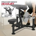 thumbnail image 6 of HeeH Preacher Curl Bench: Bicep Training Station for Barbell & Dumbbell Workouts with Lifting Weights Home Gym Equipment Black, 6 of 7