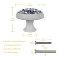 thumbnail image 4 of 4PCS Round Alpaca Cabinet Fluorescence Knob Glowing in the Dark Furniture Drawer Pulls Handle with Screws, 4 of 5