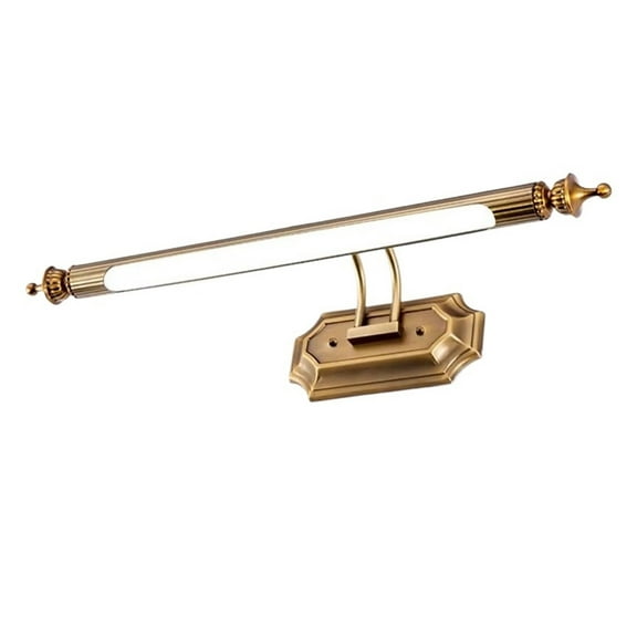 Europe Retro Bronze Mirror Headlight Led 8W 470mm, Bathroom Bedroom Cosmestic Lamp Rotatable Painting Front Light