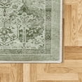 thumbnail image 2 of Vintage Area Rug with Non-Slip Backing, Classic Themed Oriental Style Royal Ornaments Boho Curly and Leafy Details Art, Quality Carpet for Bedroom and Dorm Room, 2.6' x 5', Pastel Green, by Ambesonne, 2 of 3