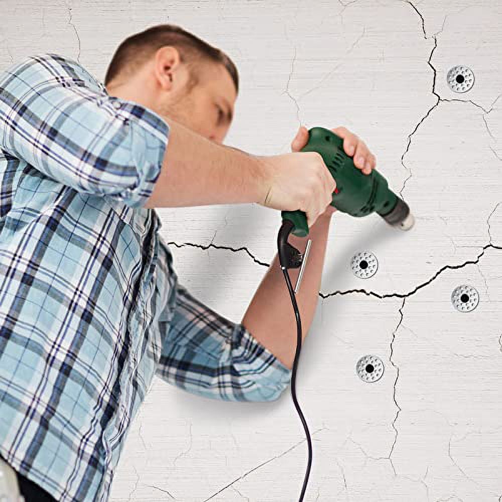 100-Pack Steel Plaster Washers - Fix Loose Drywall Screws & Repair Cracked Walls