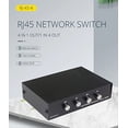 thumbnail image 5 of Toptekits 4 Port Way 8P8C RJ45 Network Ethernet Manual ABCD Sharing Switch Box,4 Ports Network Switch Splitter Selector Hub 4-in 1-Out or 1-in 4-Out, 5 of 6