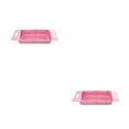 thumbnail image 2 of Wosthever Colador Escurridor extensible ajustable Escurridor plegable Herramienta Platos Palillos Secado Hogar Cocina Colador Rosado 2piezas, 2 of 6