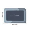 thumbnail image 3 of Diatom Mud Bath Mat Super Absorbent Non- Bathroom Rug Fast-Dry Thin Floor Mat for Bath Tub & Vanity 60x40cm in Gray,Blue,, 3 of 7