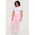 thumbnail image 2 of Women's Plus Size Solid High Waisted Leggings with Cell Phone Pockets, 2 of 5
