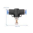 thumbnail image 2 of 5pcs Tube 6mm 1/4' One Touch Inline Flow Control Throttle Pneumatic Connector Adapter Air Fittings Joint (Black), 2 of 9