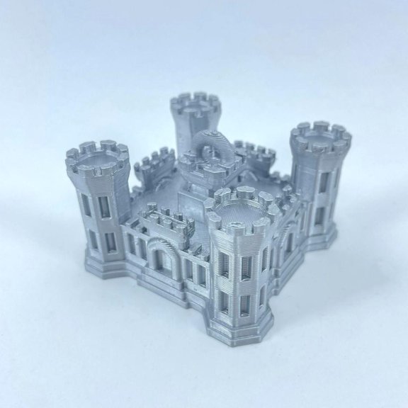 Castle Fort Christmas Tree Bauble Decoration Ornament For Christmas Xmas Noel