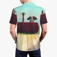 thumbnail image 6 of Cauagu Elehpant And A Giraffe Looking At The Sea Print Men's Polo Shirts, Short-Sleeve Polo Shirts for Men Performance Golf Shirt Athletic Casual Collared T-Shirt-4X-Large, 6 of 8