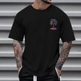 thumbnail image 2 of Momasggi Big and Tall T Shirts for Men Oversized Short Sleeve Crew Neck Shirt Loose Casual Summer Tees Fashion Hawaiian Graphic Tees Lightweight Beach Vacation Tops Black XL, 2 of 5
