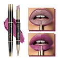 thumbnail image 1 of LUVCLS Lápiz labial automático de doble punta, delineador de labios mate, resistente al agua y al desvanecimiento^, 1 of 7