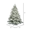 thumbnail image 2 of Vickerman A806365 6.5  X 62   Flocked Alaskan Pine 1045T, 2 of 8