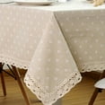 thumbnail image 1 of Miyuadkai Nappe Rectangulaire Simple pour Bureau, 60X60Cm, Anti-Rides, 60Cm X 60Cm, Lin et Coton, 1 of 6