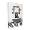 thumbnail image 4 of Stupell Industries Wash Your Antlers Moose Animals & Insects Painting Gallery Wrapped Canvas Print Wall Art, 36 x 48, 4 of 8