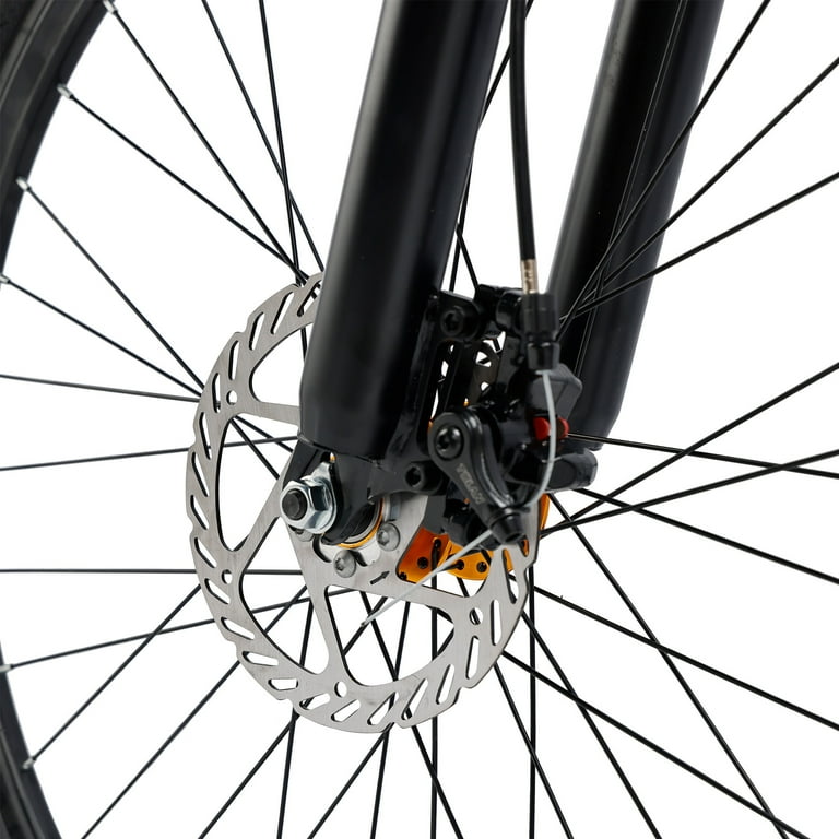 26 Black 27 speed double disc brake Suspension Fork mountain bike MTB for adult Walmart