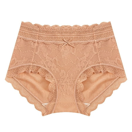 Women s High-Waist Sexy Underwear Lace Embroidery Breathable Panties Cute Bowknot Briefs Soft Comfortable Panties