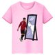 thumbnail image 3 of Camiseta de algodón de manga corta de verano para niños y niñas con estampado de Ronaldo, camisetas rosas, ropa periférica de fútbol para niños, 3 of 5