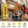 thumbnail image 4 of QSUM  Kebab Sign Feather Flag with Pole Kit,8.2FT  Kebab Decoration Display,  Kebab Business Sign, Kebab Swooper Flag，  Kebab Advertising Flag, 4 of 7