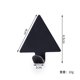 thumbnail image 1 of Zhuge Gancho de acero inoxidable sin perforar de 12 piezas, gancho para abrigos para puerta de baño de dormitorio, gancho para abrigos para colgar (negro, triangular), 1 of 5