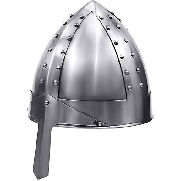 Mens Norman Warrior Helmet One Size Fits Most Silver Rustic Vintage Home Decor Gifts