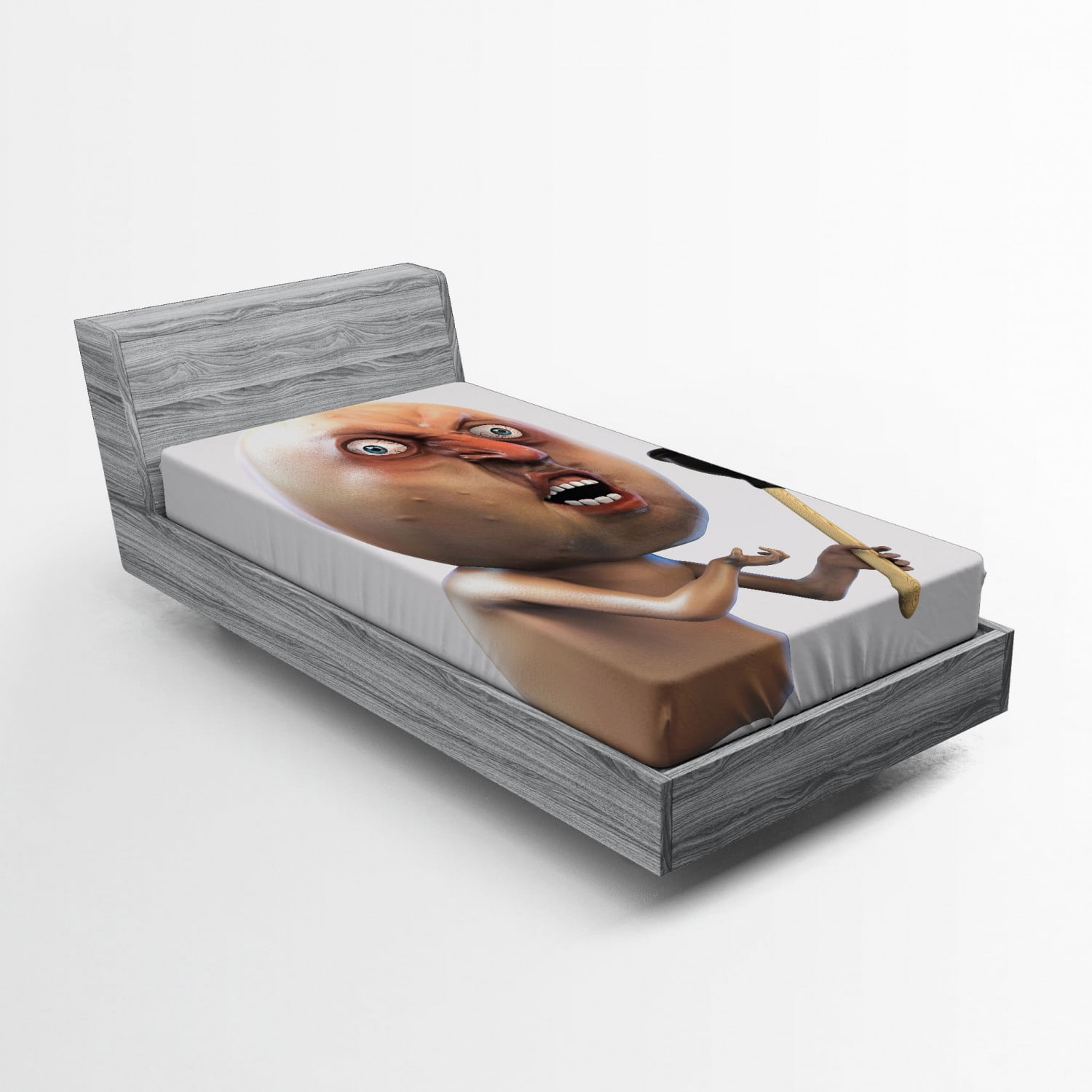 Humor Fitted Sheet, Why You No Plunger Guy Meme Face Angry Grumpy Washroom  Design Print, Soft Decorative Fabric Bedding, Queen Size, Tan and Peach, by  Ambesonne - Walmart.com