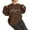 Coffee, variant on MAMA Letter Print Crew Neck Long Sleeve Pullover Sweatshirt For Women